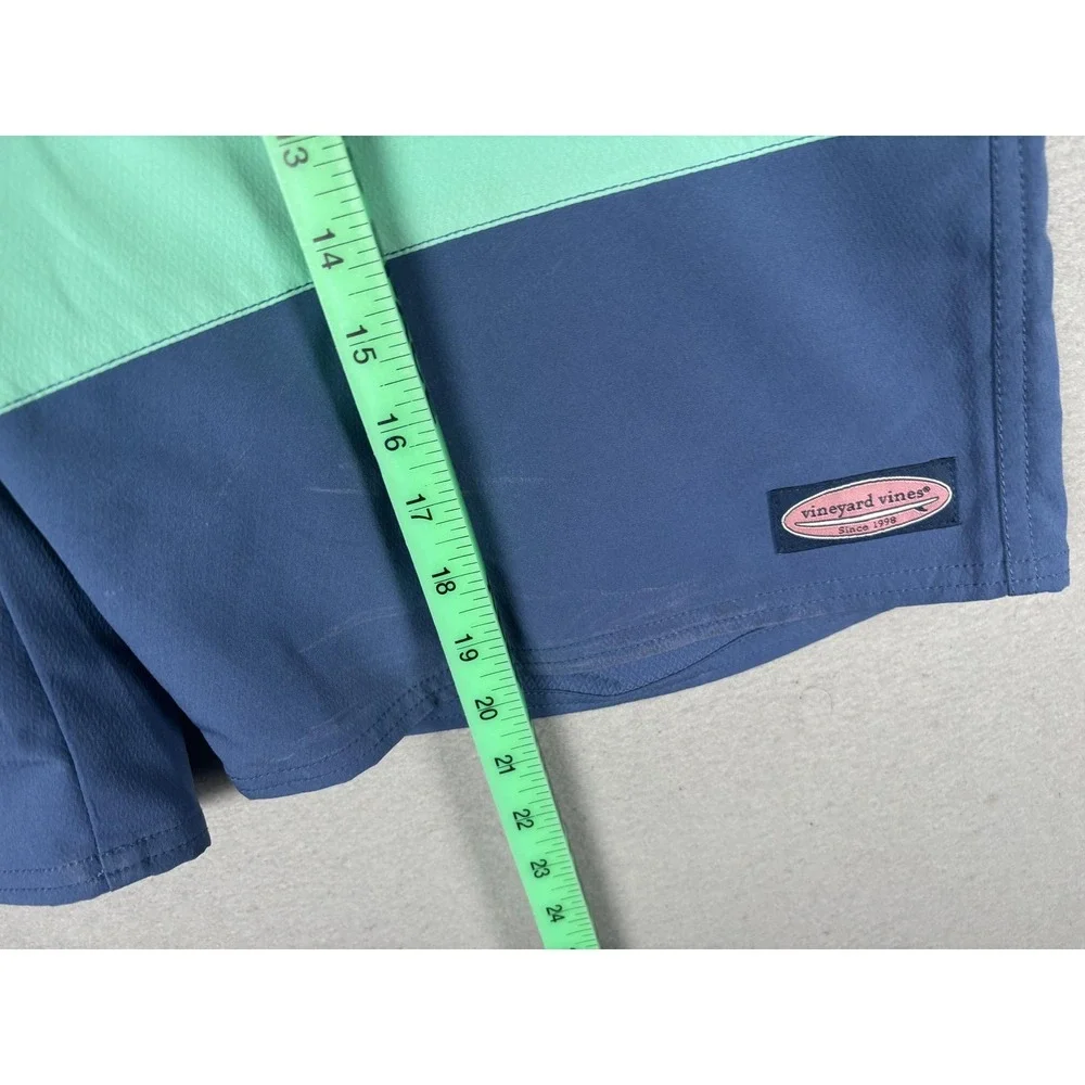 Vineyard Vines Board Shorts Mens 35 Multicolor Colorblock Swim Trunks Drawstring
